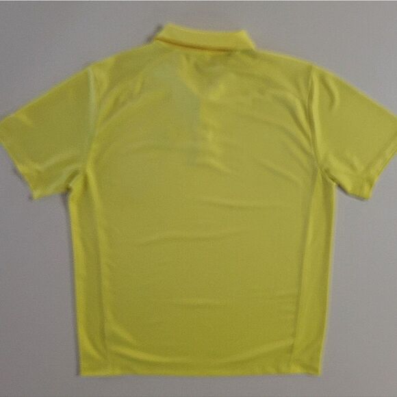 Nike Men's Yellow Dri-FIT Short Sleeve Golf Polo - Picture 11 of 13